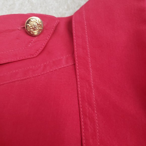 Vintage Silk Oversized Sail Away for Royal Cruise Line Red Shirt - Picture 7 of 9